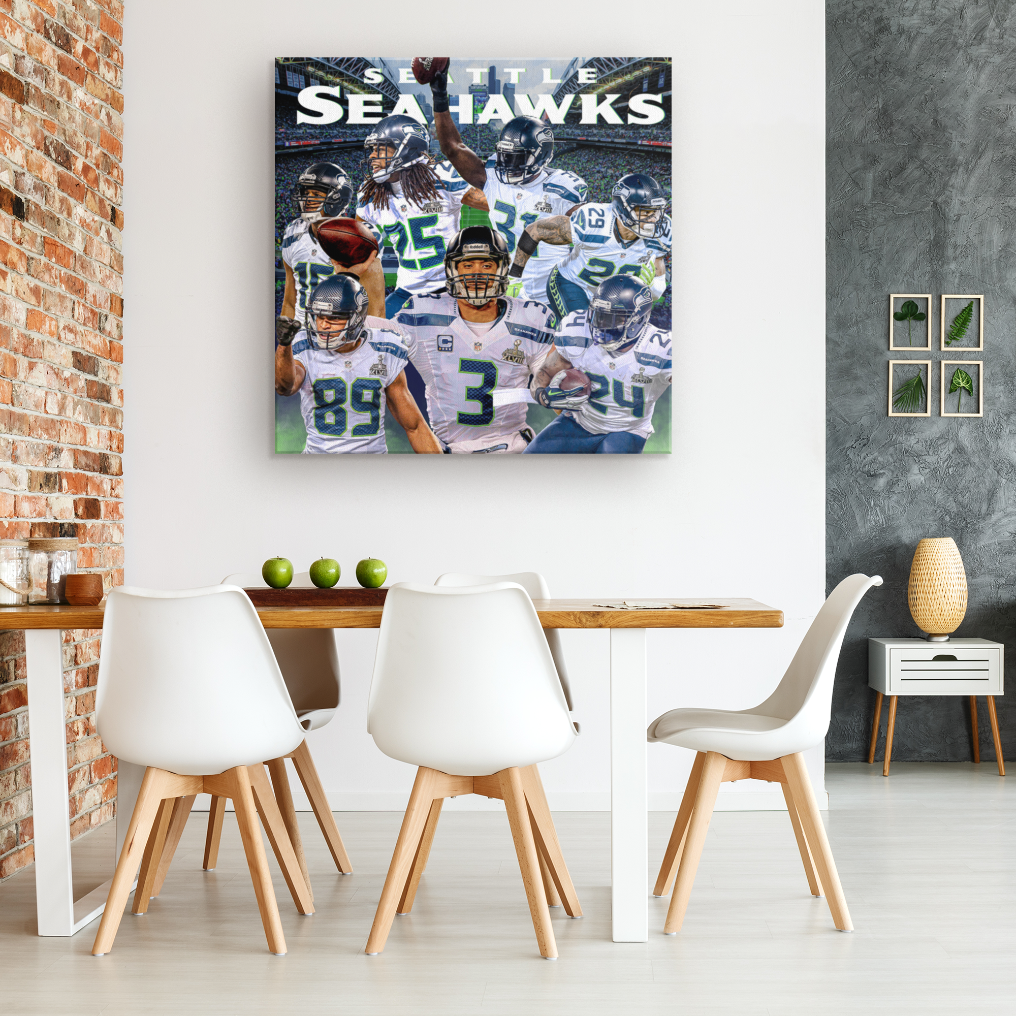 Super Bowl 48 Seattle Seahawks Denver Broncos Wall by