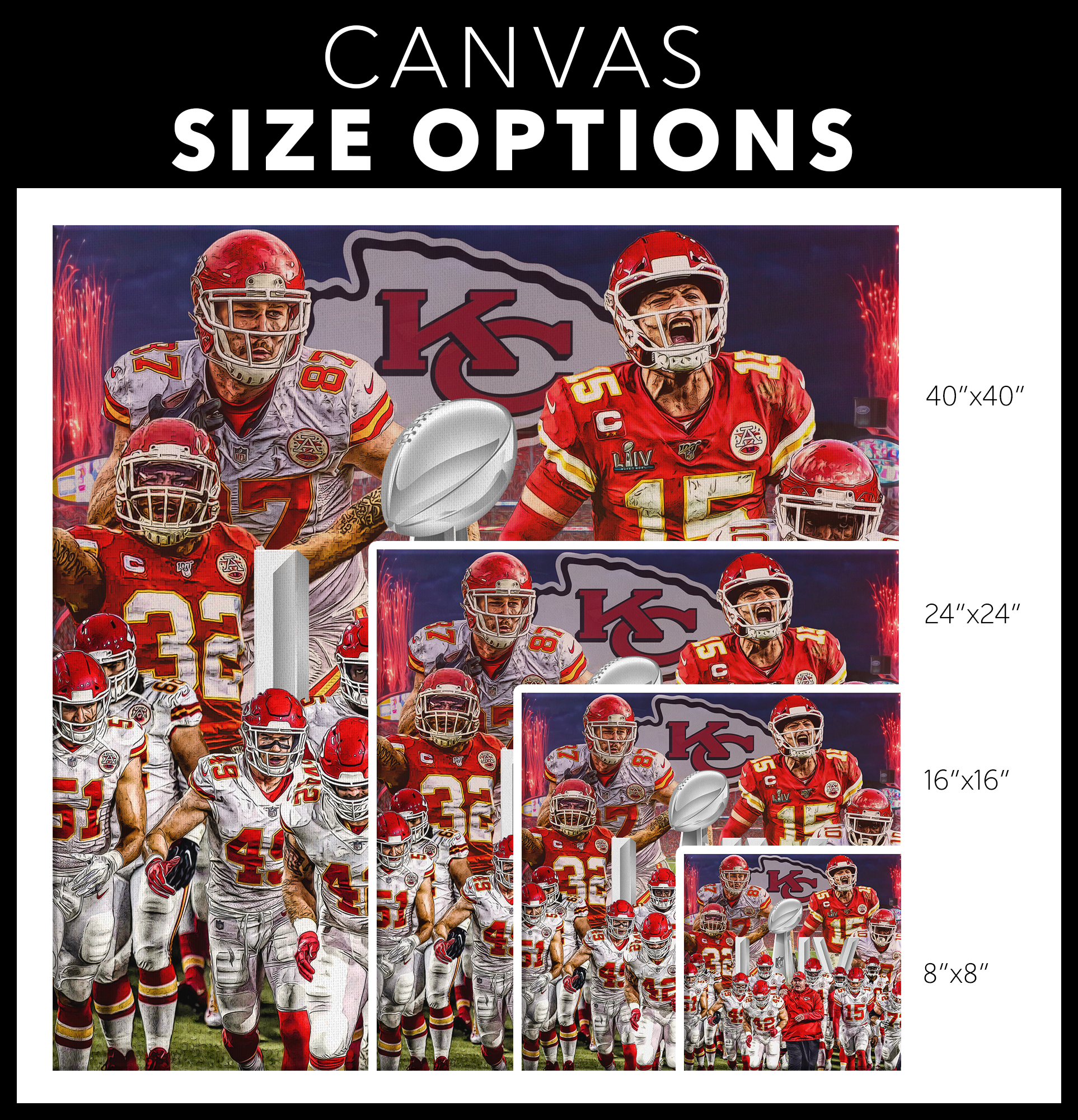 The Kansas City Chiefs: 2020 Super Bowl Champs – Canvas Edits