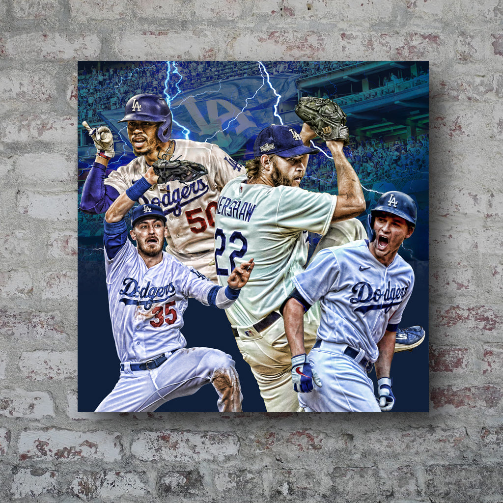 Mookie Betts Los Angeles Dodgers Poster Sports Art, Baseball Print - No  Frame