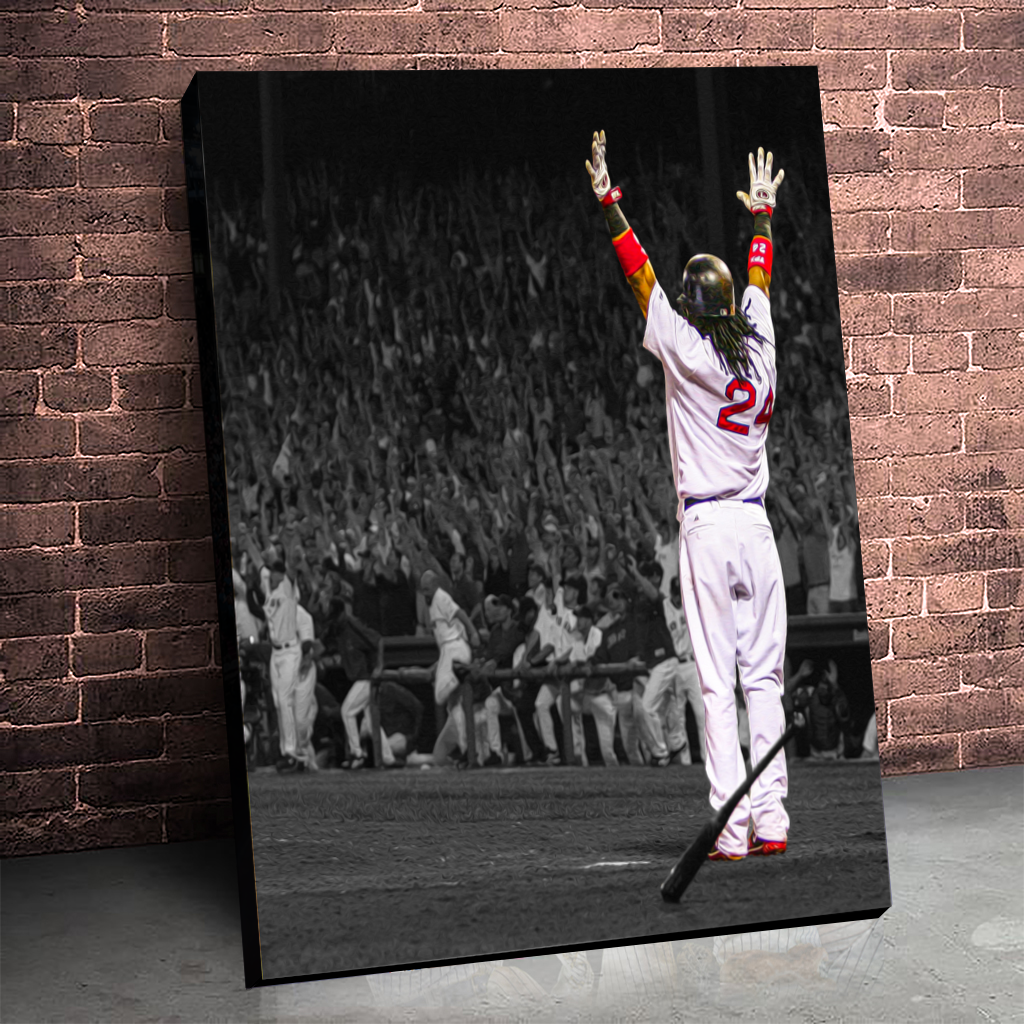 Manny Ramirez Boston Red Sox Baseball Art Wall Indoor Room Poster