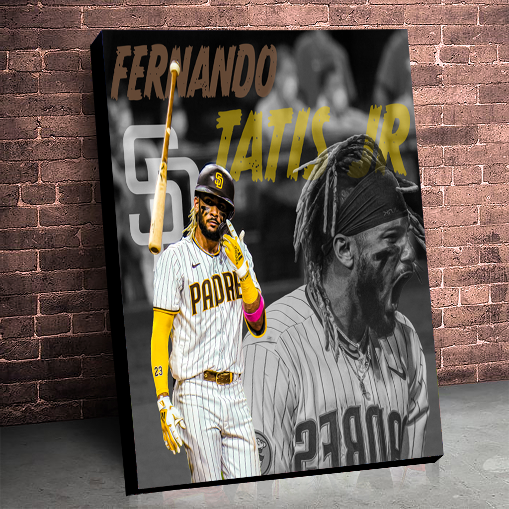 Fernando Tatis JR Poster San Diego Padres MLB Canvas Wall Art Home