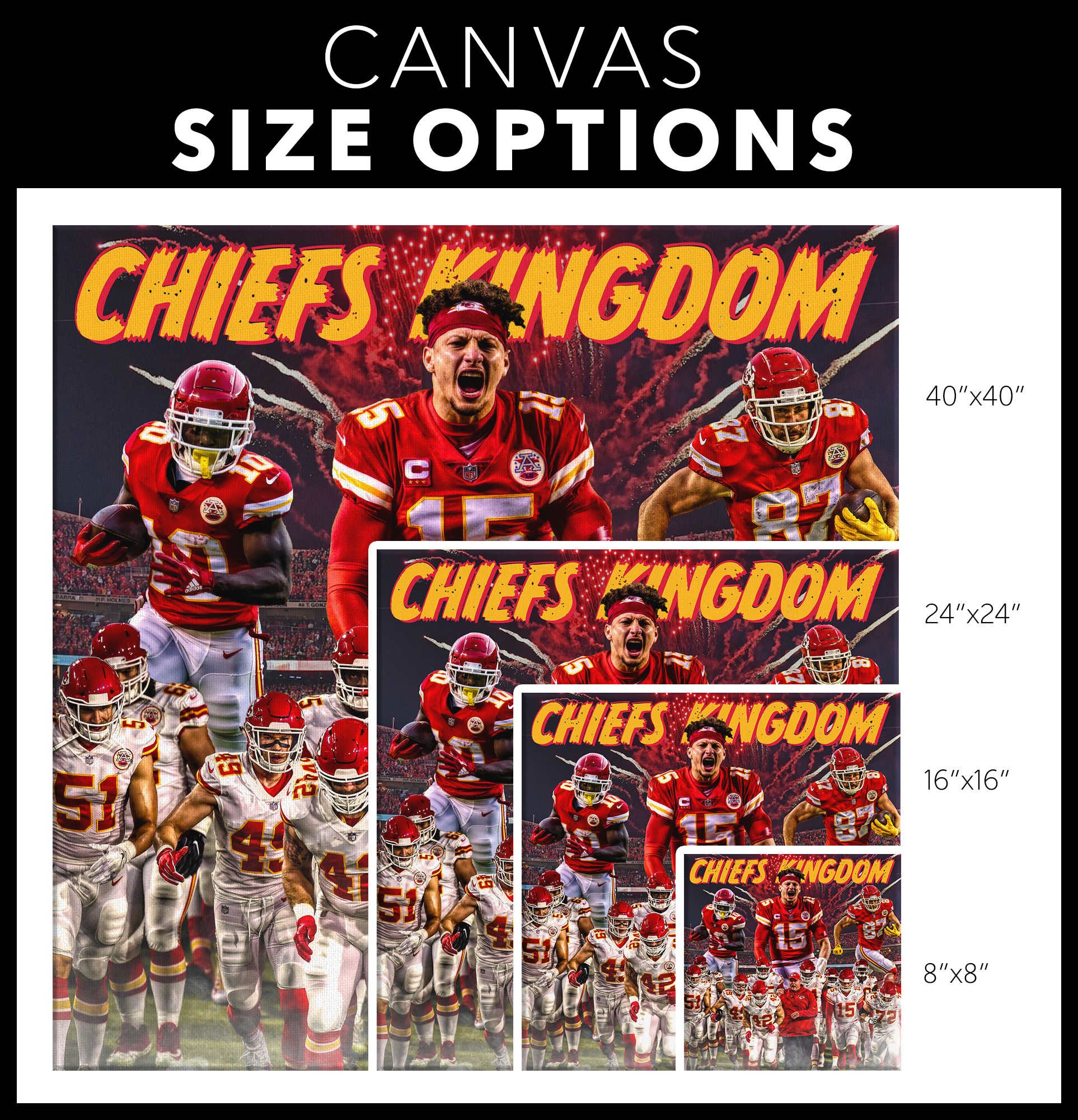 The Kansas City Chiefs: 2022 Playoffs – Canvas Edits